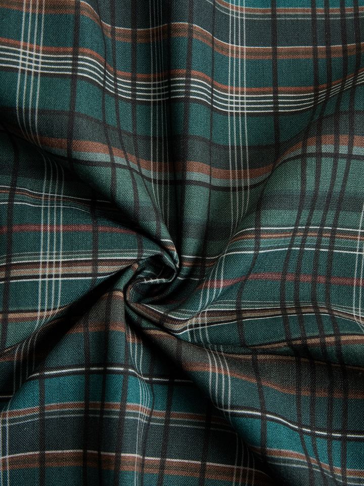 Wren | Plaid Flannel Button Front Long Sleeve Shirt Maxi Dress