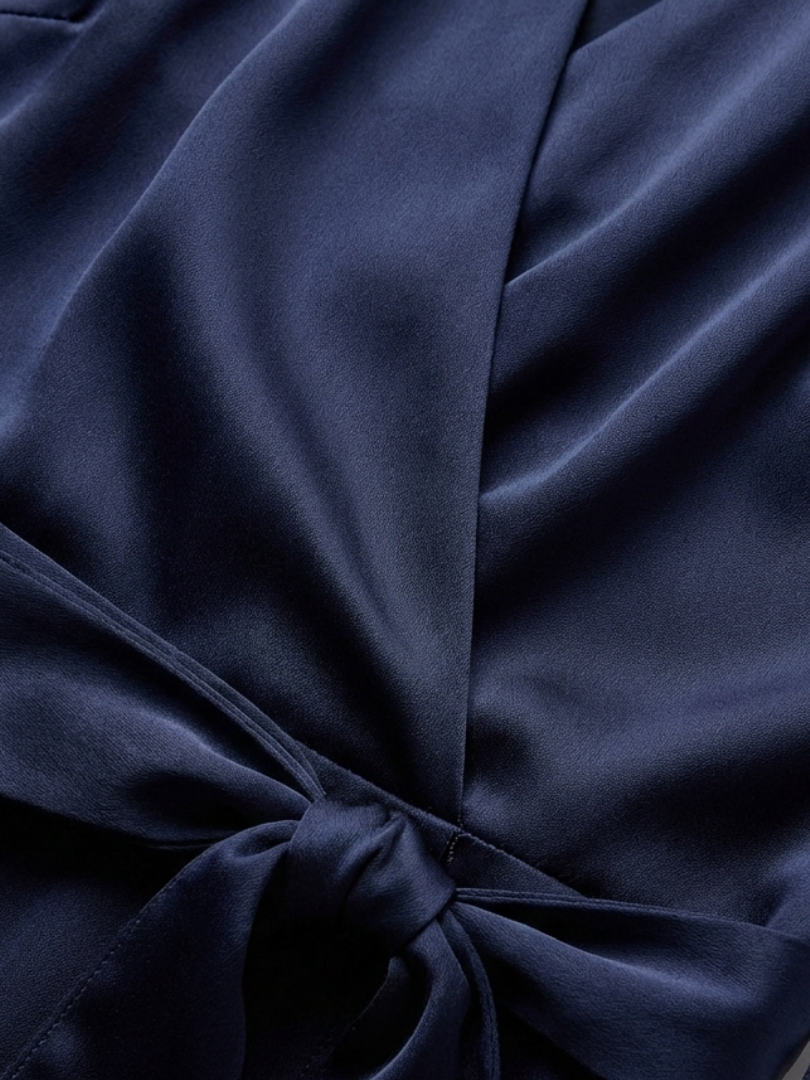 Elegant Satin Halter Maxi Dress for Women with High Low Hem Wrap Tie Waist Formal Wedding Guest Style